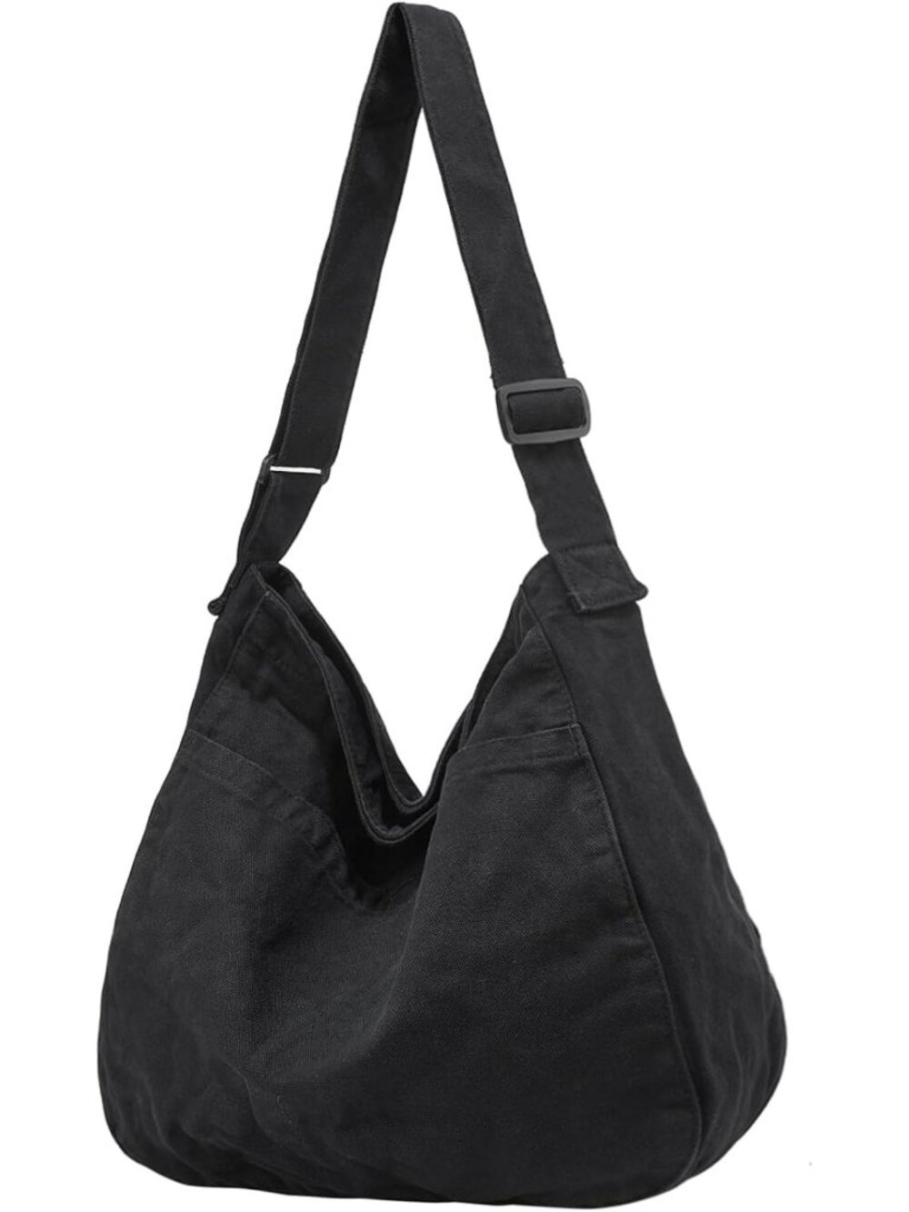 Versatile Canvas Tote Bag - Casual Hobo Crossbody, Large Messenger Purse for
